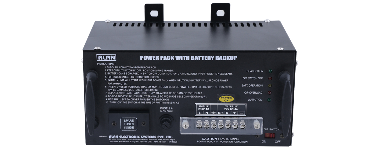 POWER PACK WITH BATTERY BACK-UP